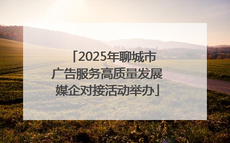2025年聊城市广告服务高质量发展媒企对接活动举办