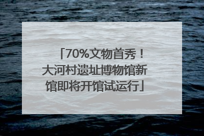 70%文物首秀！大河村遗址博物馆新馆即将开馆试运行