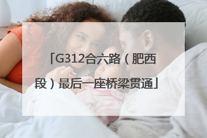 G312合六路（肥西段）最后一座桥梁贯通